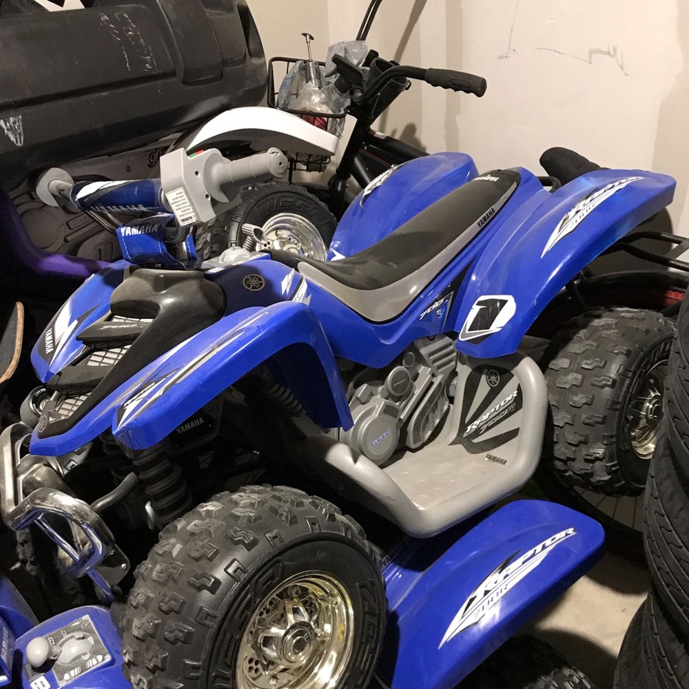 Kawasaki boys and little girl power wheel